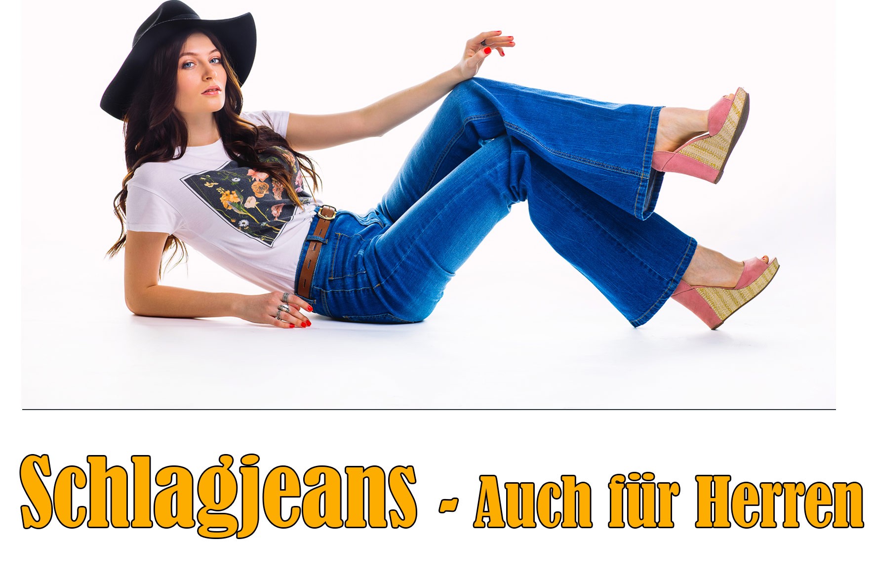 In! Atemberaubende Schlagjeans Damen & Schlagjeans Herren